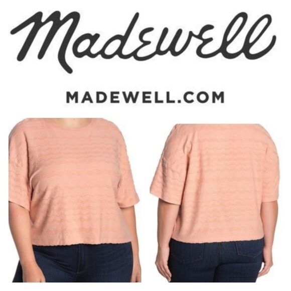 Madewell Tops - Madewell Textured Crop Top - Size Large